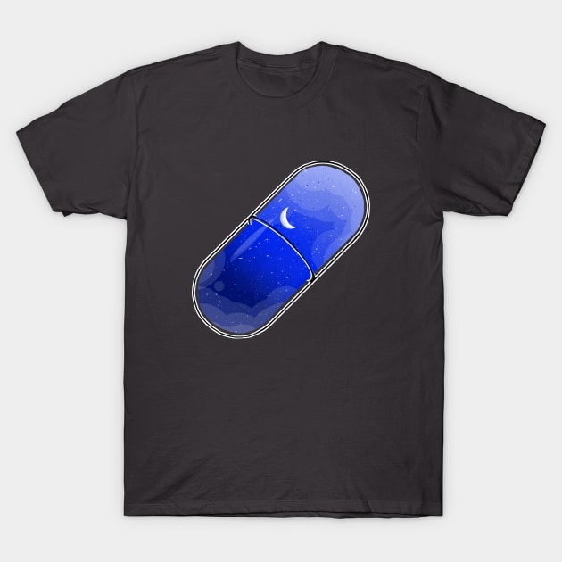 Night Sky Pill T-Shirt by Sonoyang